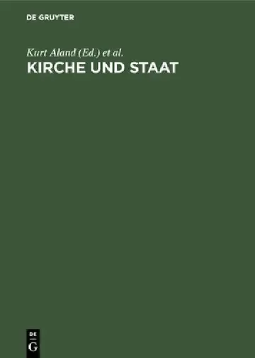 Cover of Kirche und Staat