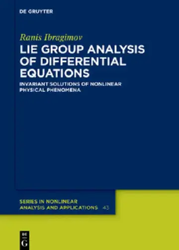 Cover of Lie Group Analysis of Differential Equations