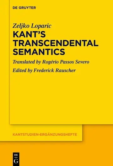 Cover of Kant’s Transcendental Semantics