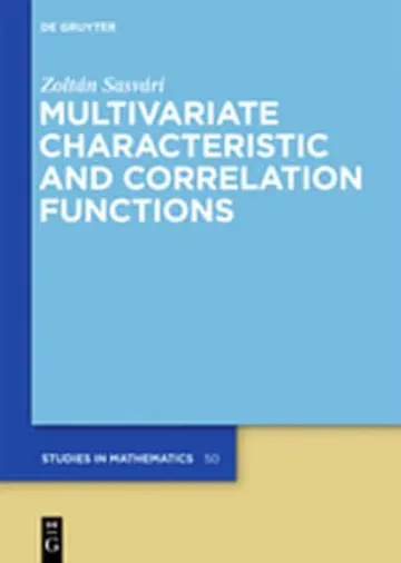 Cover of Multivariate Characteristic and Correlation Functions