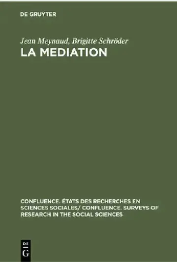 Cover of La Mediation