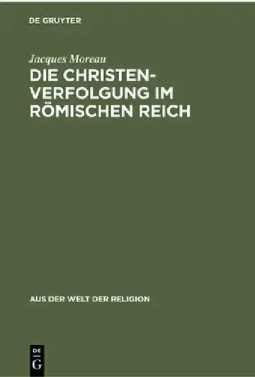 Cover of Die Christenverfolgung Im Römischen Reich