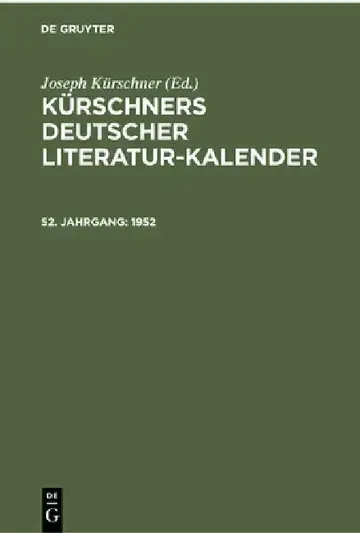 Cover of 1952