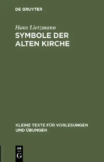 Cover of Symbole Der Alten Kirche