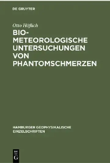 Cover of Biometeorologische Untersuchungen Von Phantomschmerzen