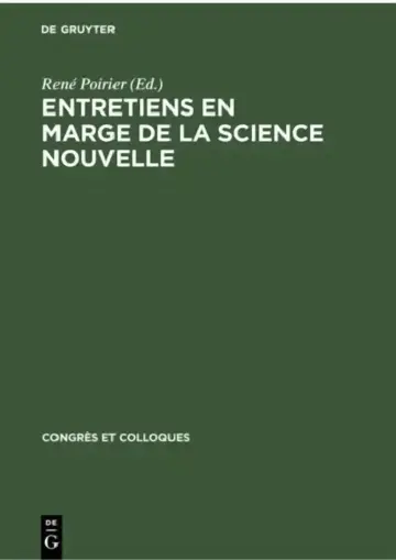 Cover of Entretiens En Marge de la Science Nouvelle