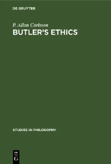 Cover of Butler's Ethics
