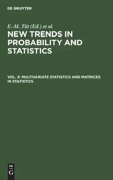 Cover of Multivariate Statistics and Matrices in Statistics