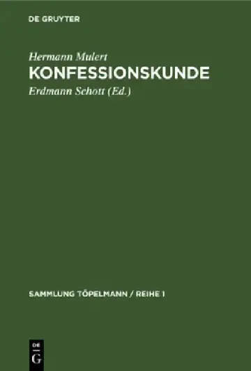 Cover of Konfessionskunde