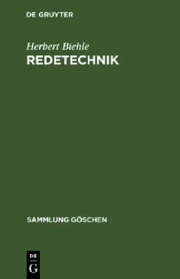 Cover of Redetechnik