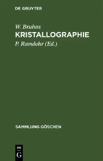 Cover of Kristallographie