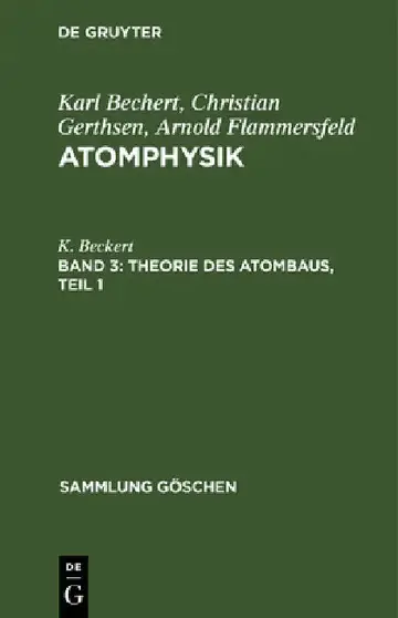 Cover of Theorie Des Atombaus, Teil 1