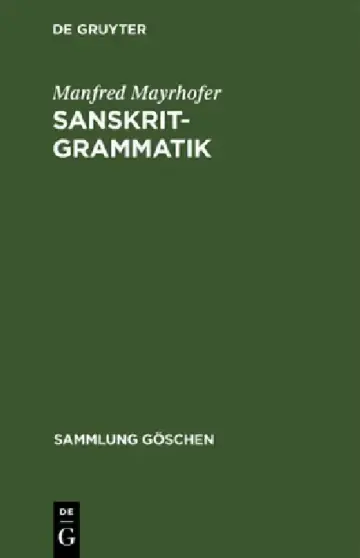 Cover of Sanskrit-Grammatik