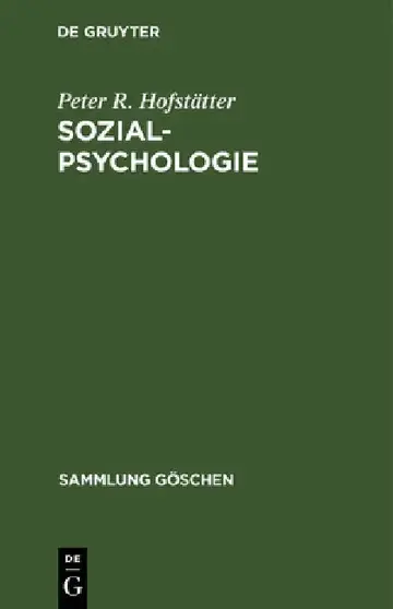 Cover of Sozialpsychologie
