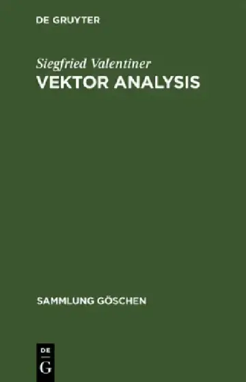 Cover of Vektor Analysis