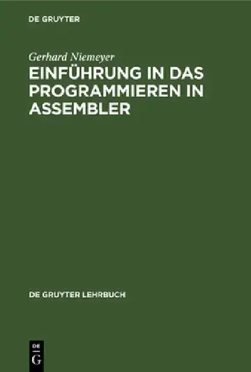 Cover of Einführung in Das Programmieren in Assembler