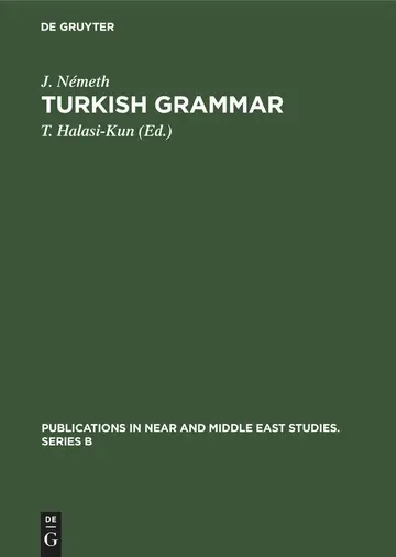 Cover of Turkish Grammar