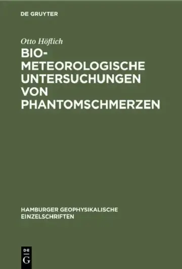 Cover of Biometeorologische Untersuchungen Von Phantomschmerzen