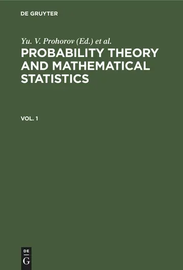 Cover of Probability Theory and Mathematical Statistics. Vol. 1