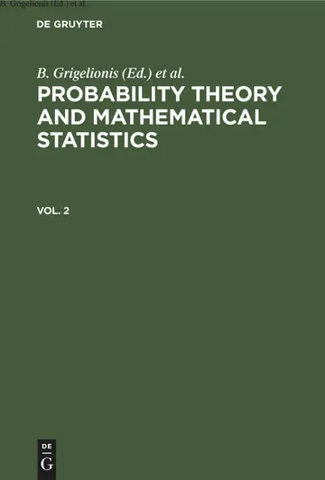 Cover of Probability Theory and Mathematical Statistics. Vol. 2