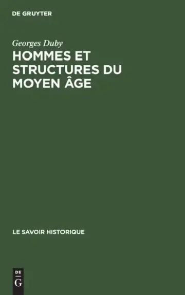 Cover of Hommes Et Structures Du Moyen Âge