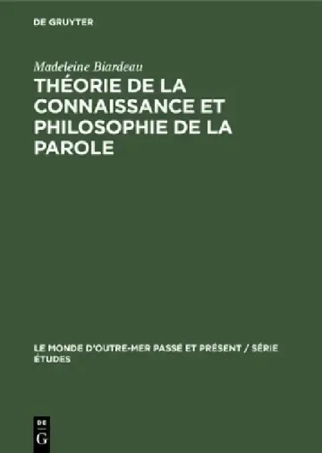 Cover of Théorie de la Connaissance Et Philosophie de la Parole