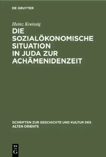 Cover of Die Sozialökonomische Situation in Juda Zur Achämenidenzeit