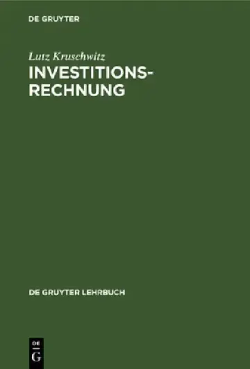 Cover of Investitionsrechnung
