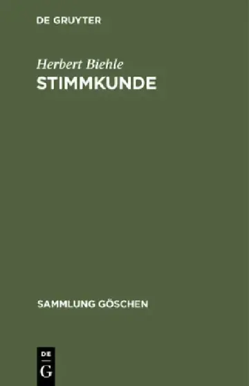 Cover of Stimmkunde