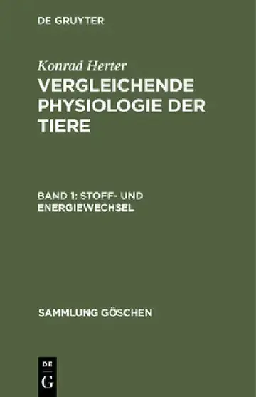 Cover of Stoff- Und Energiewechsel