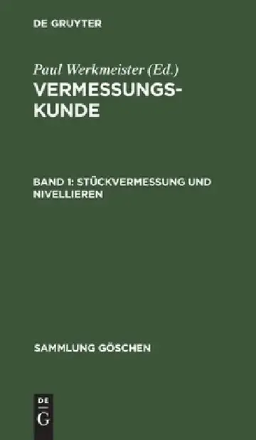 Cover of Stückvermessung Und Nivellieren
