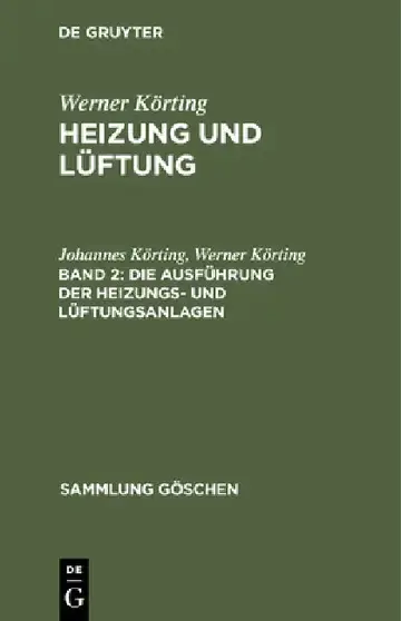 Cover of Die Ausführung Der Heizungs- Und Lüftungsanlagen