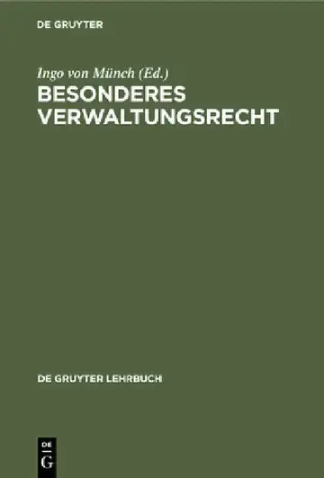 Cover of Besonderes Verwaltungsrecht