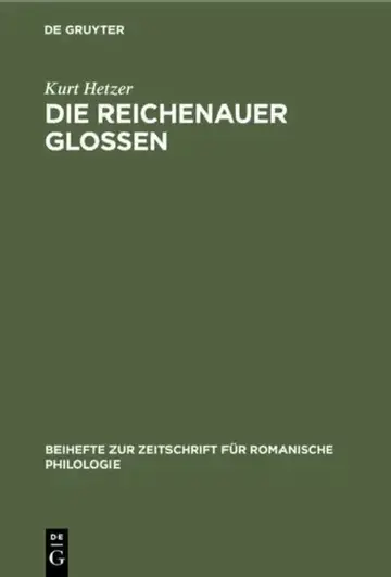 Cover of Die Reichenauer Glossen