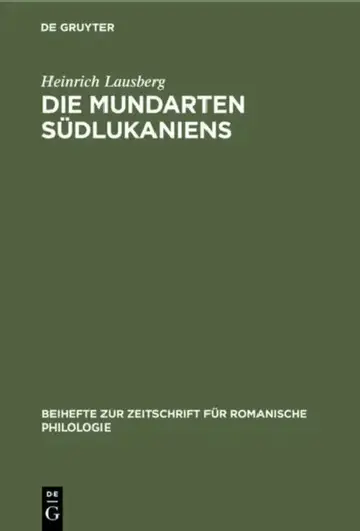 Cover of Die Mundarten Südlukaniens