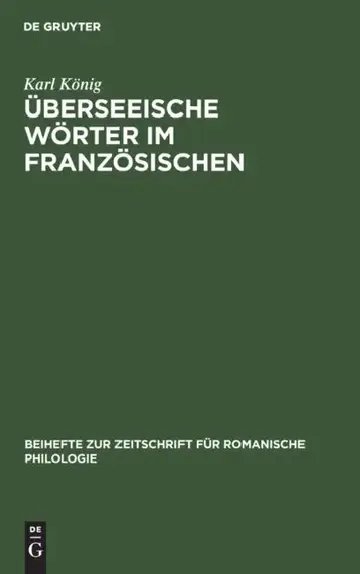 Cover of Überseeische Wörter Im Französischen