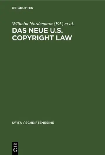 Cover of Das Neue U.S. Copyright Law