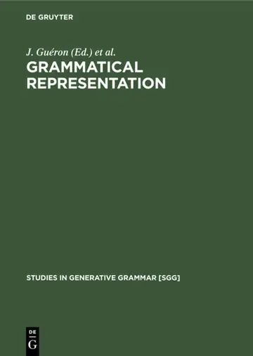 Cover of Grammatical Representation