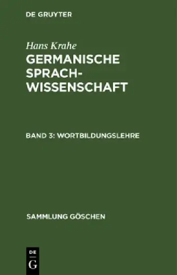 Cover of Wortbildungslehre