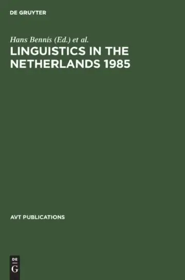 Cover of Linguistics in the Netherlands 1985