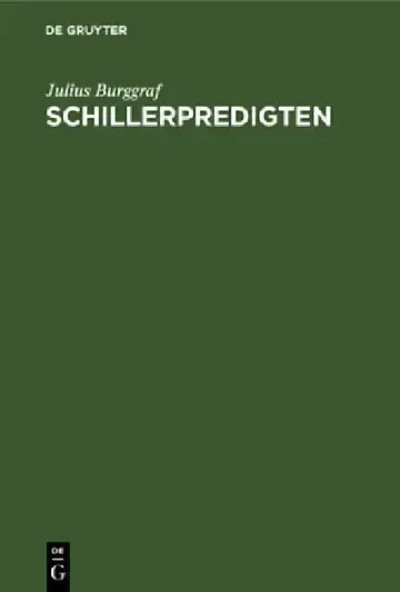 Cover of Schillerpredigten
