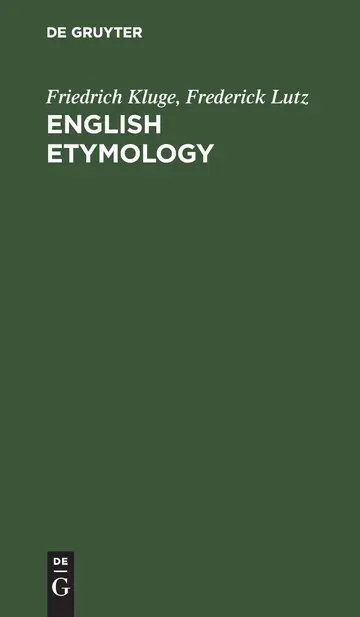Cover of English Etymology