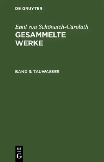 Cover of Tauwasser