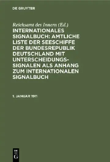 Cover of 1. Januar 1911