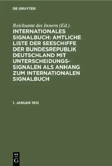 Cover of 1. Januar 1912