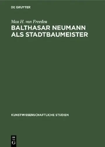 Cover of Balthasar Neumann ALS Stadtbaumeister