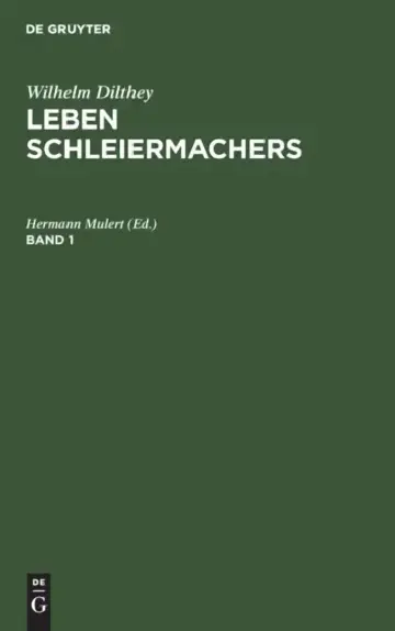Cover of Wilhelm Dilthey