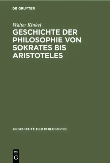 Cover of Geschichte Der Philosophie Von Sokrates Bis Aristoteles