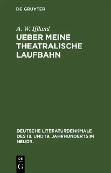 Cover of Ueber Meine Theatralische Laufbahn