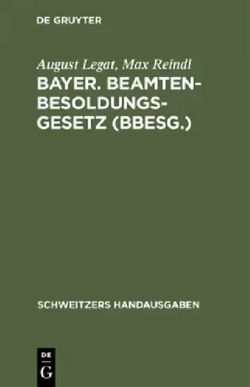 Cover of Bayer. Beamten-Besoldungsgesetz (Bbesg.)